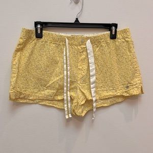 Aerie Pajama Shorts - Yellow and silver